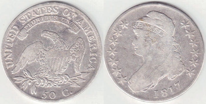 1817 USA silver Half Dollar (Bust) A005160